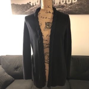Jones New York Small Black Cashmere Cardigan